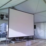 Ecran vidéo cadre ORAY valise 4 x 3m