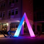 Pyramide gonflable lumineuse