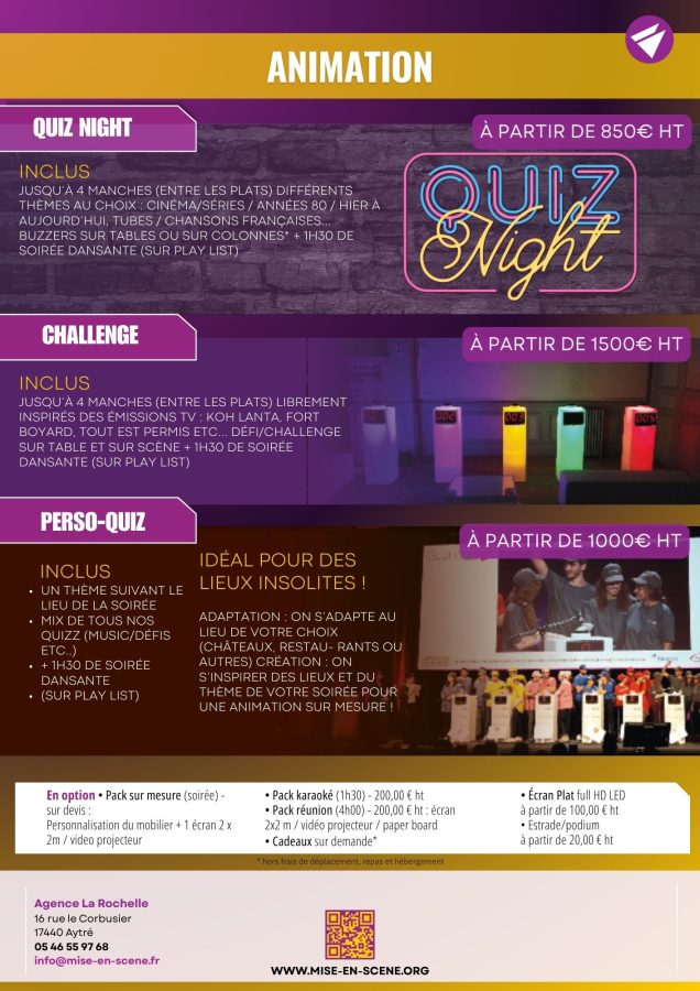 soirée animation la rochelle casino ou blindtest