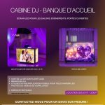 Cabine DJ / Banque d’accueil avec écran LED – Location à La Rochelle & Longjumeau